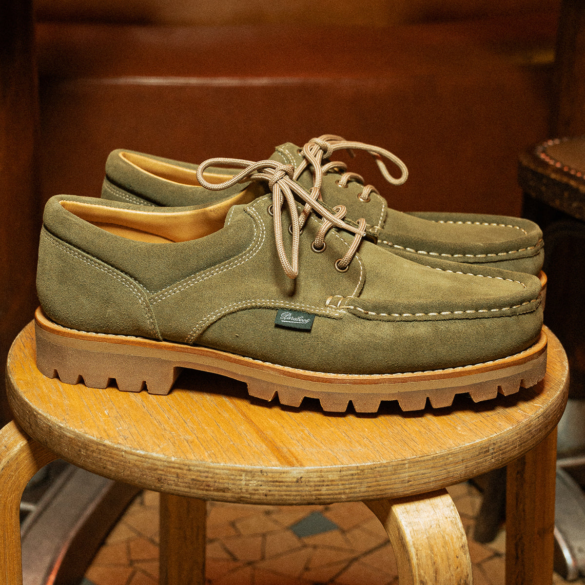 PARABOOT THIERSカーキレザーUK6 THIERS / VEL KAKI – Paraboot