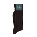 VOLUME COTTON RIB BROWN -HOMME-