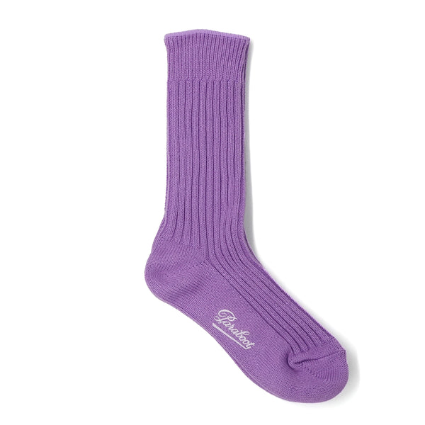 VOLUME COTTON RIB OFF PURPLE -HOMME-