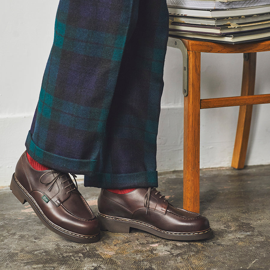 【美品】Paraboot パラブーツ　シャンボード　UK7.5　CAFE カフェカラーダークブラウン