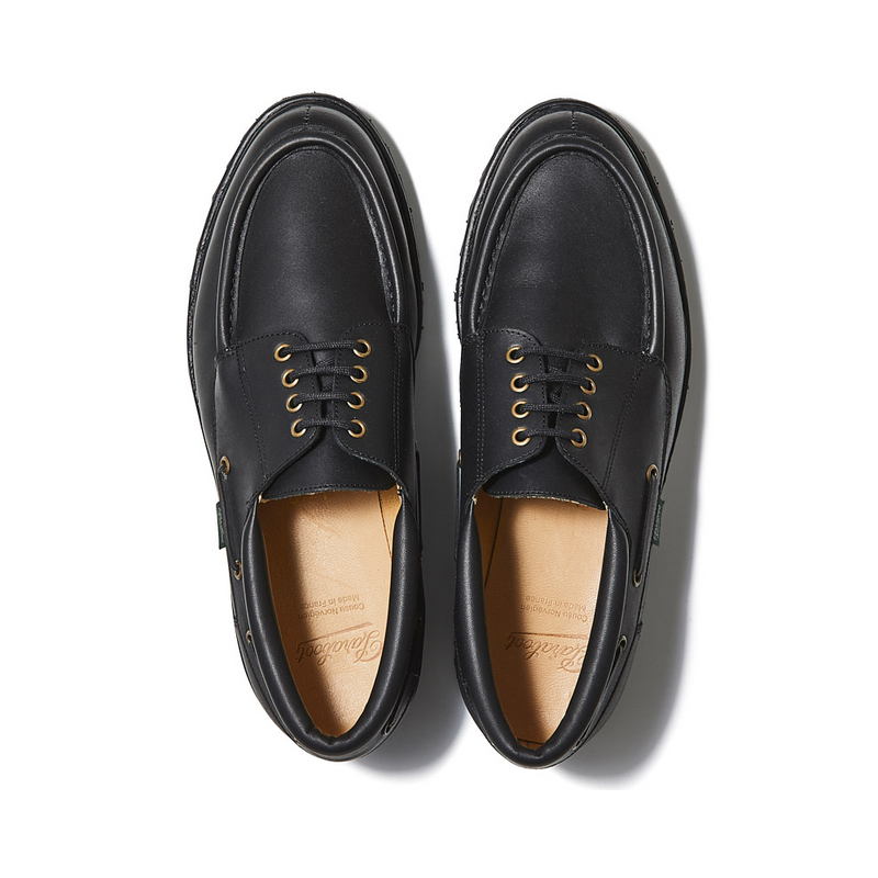 美品 パラブーツ Paraboot UK8 レザー デッキシューズ CHIMEY / NOIR INK – Paraboot